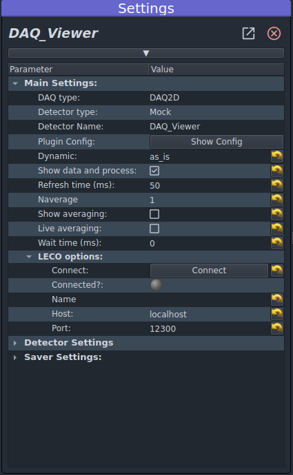settings