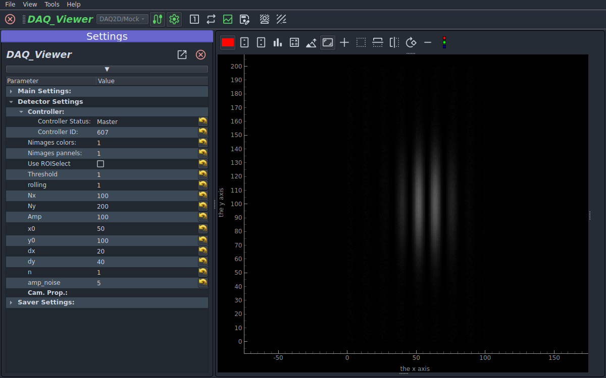 DAQ_Viewer window