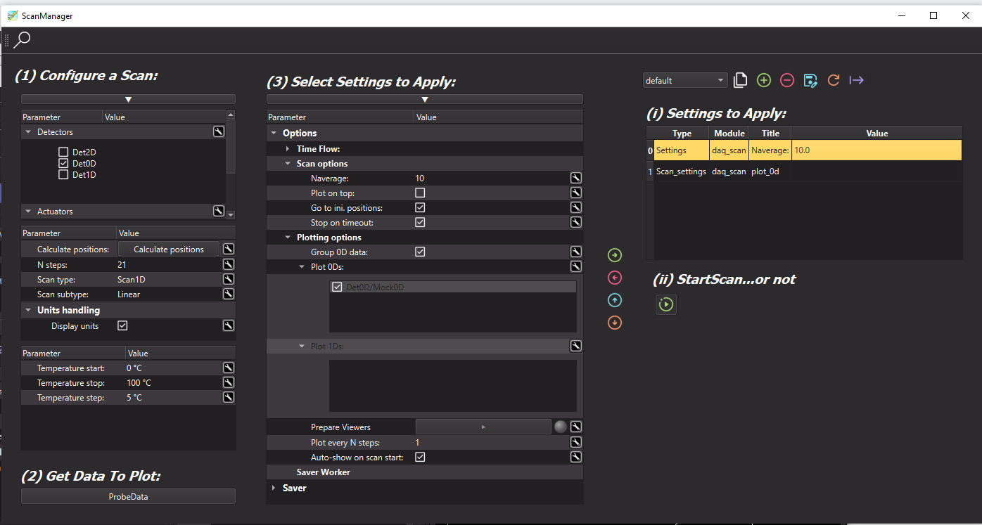 Scan Manager Main UI